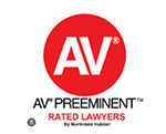 AV Preeminent Rated Lawyers by Martindale-Hubbell logo